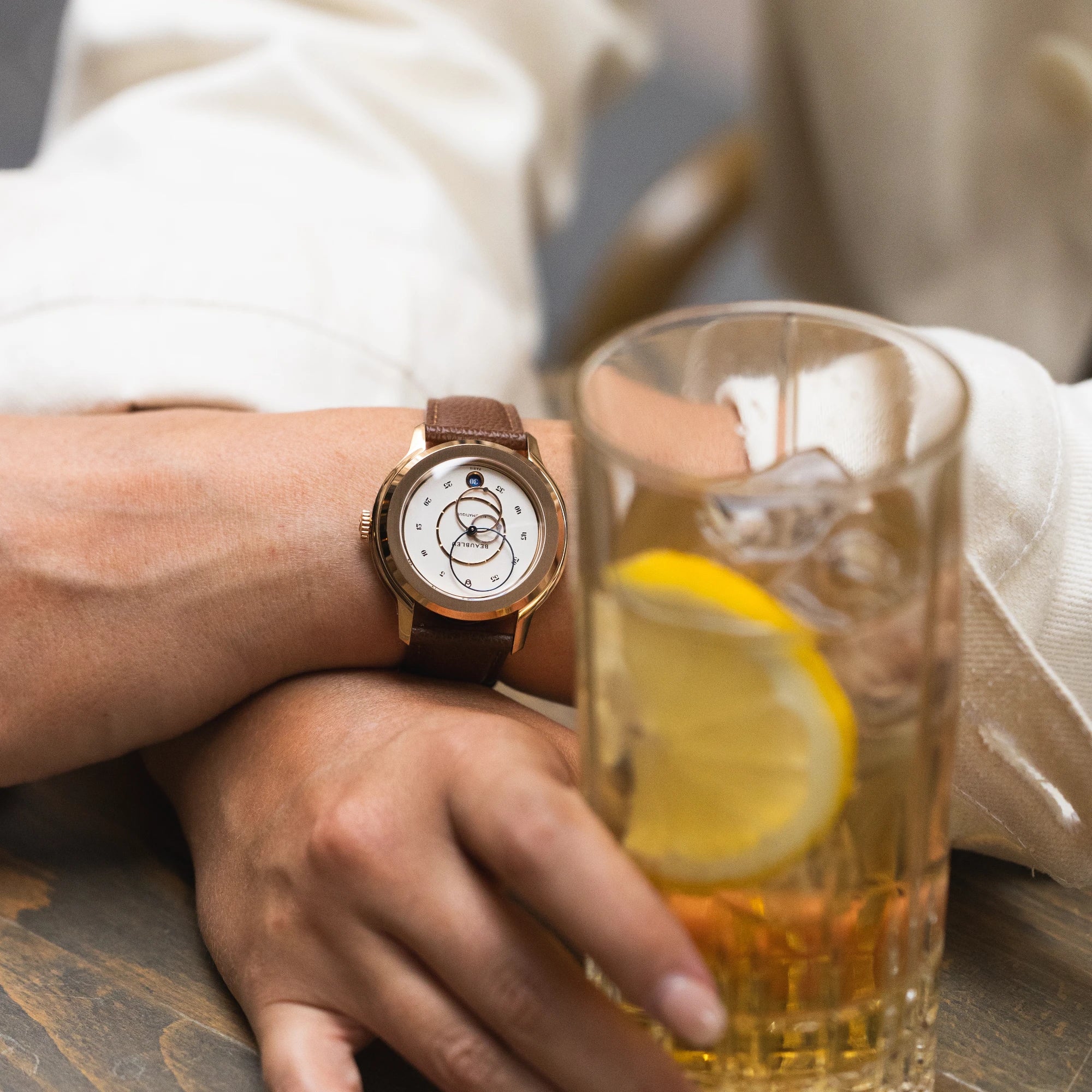 Montre Beaubleu Ecce Lys poignet Femme avec verre