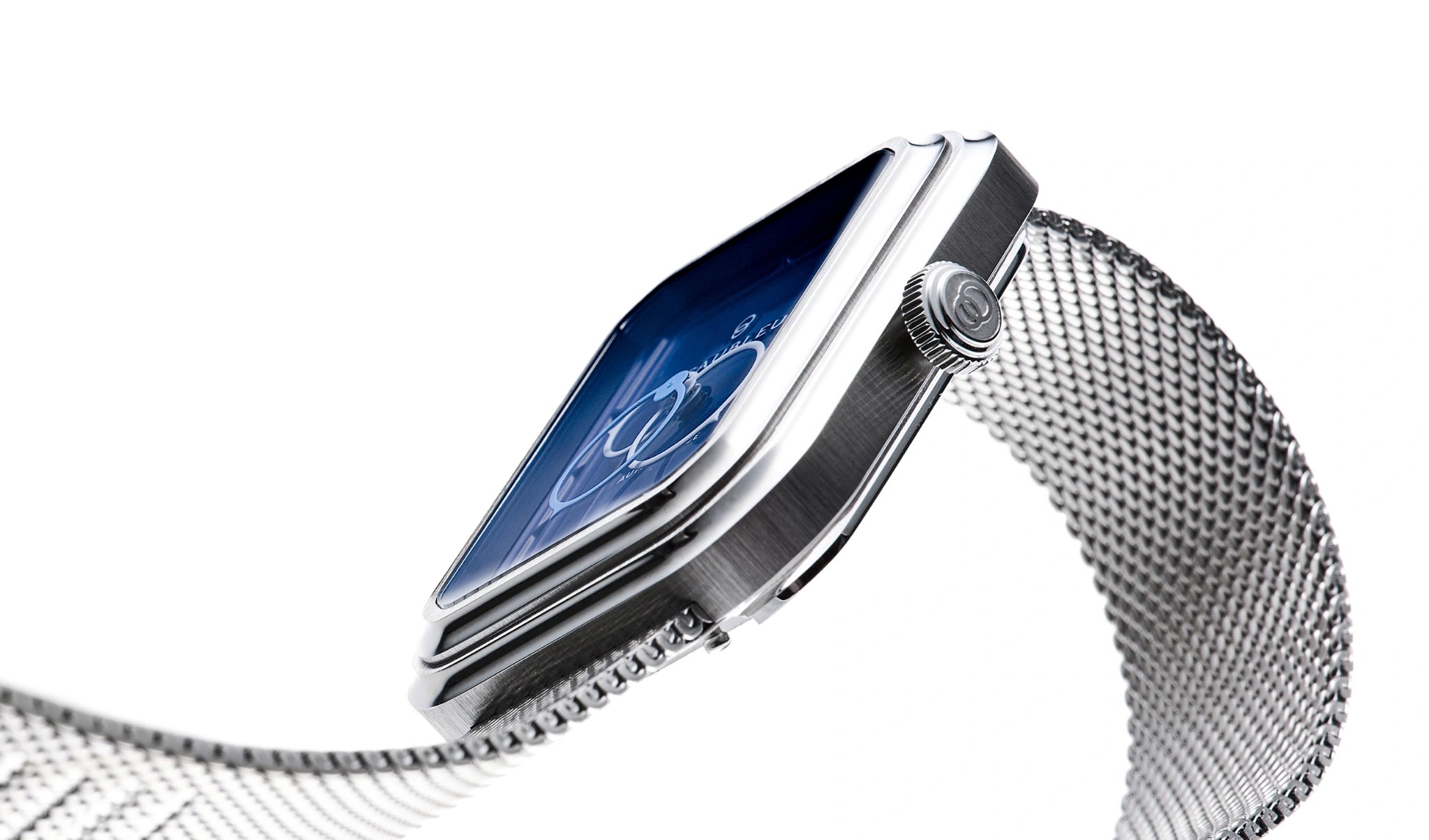 Vue de profil d’une montre Ecce Figura Smalt