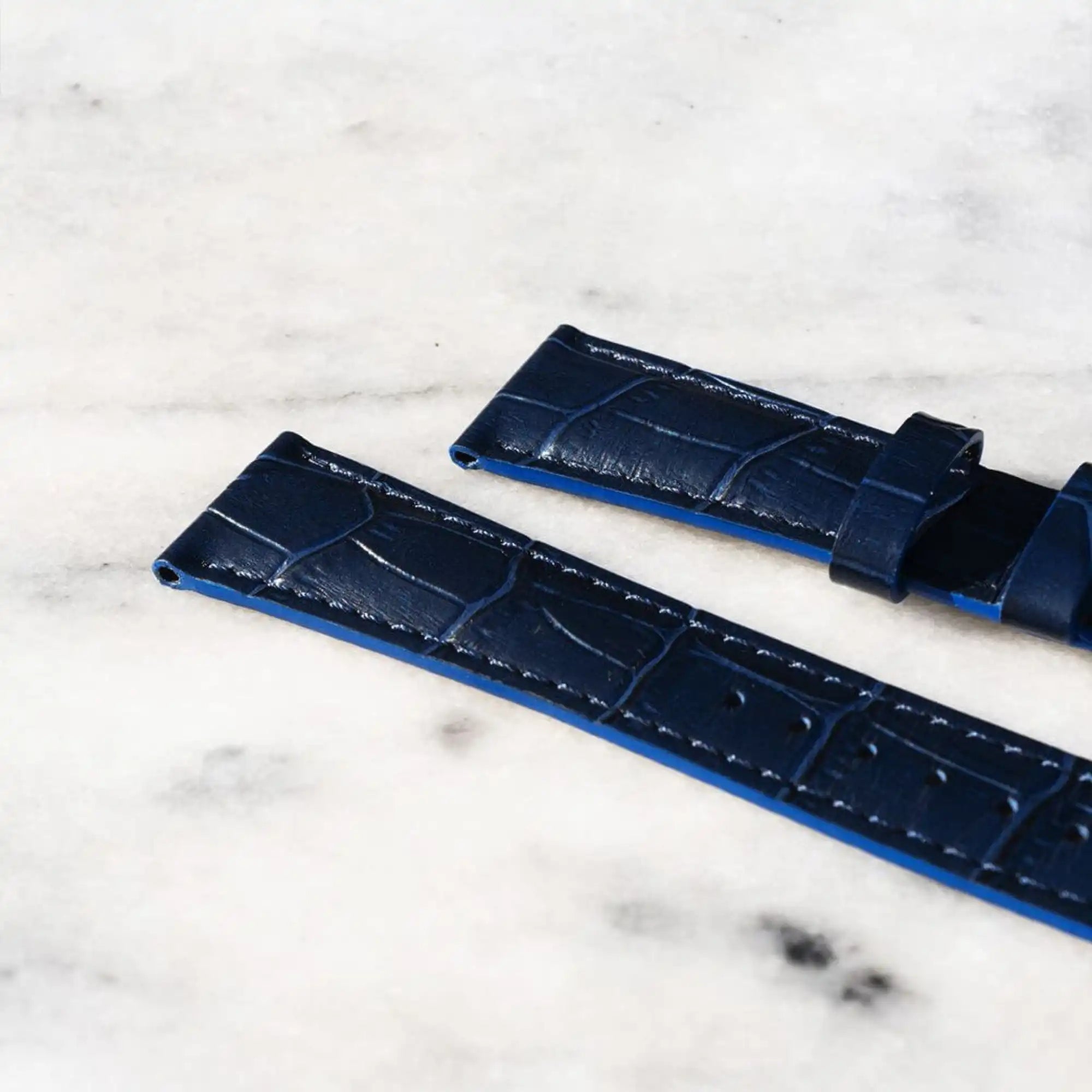 Bracelet cuir bleu