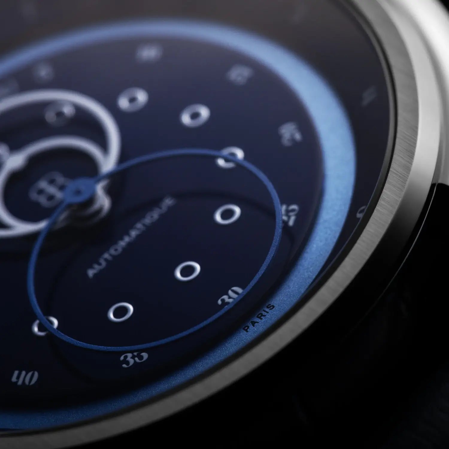 Cadran montre Vitruve GMT Bleu