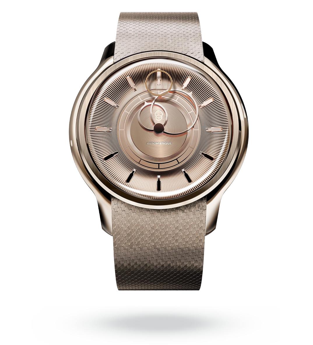 #couleur_Bracelet Acier Or Rose #color_Rose Gold Steel Strap