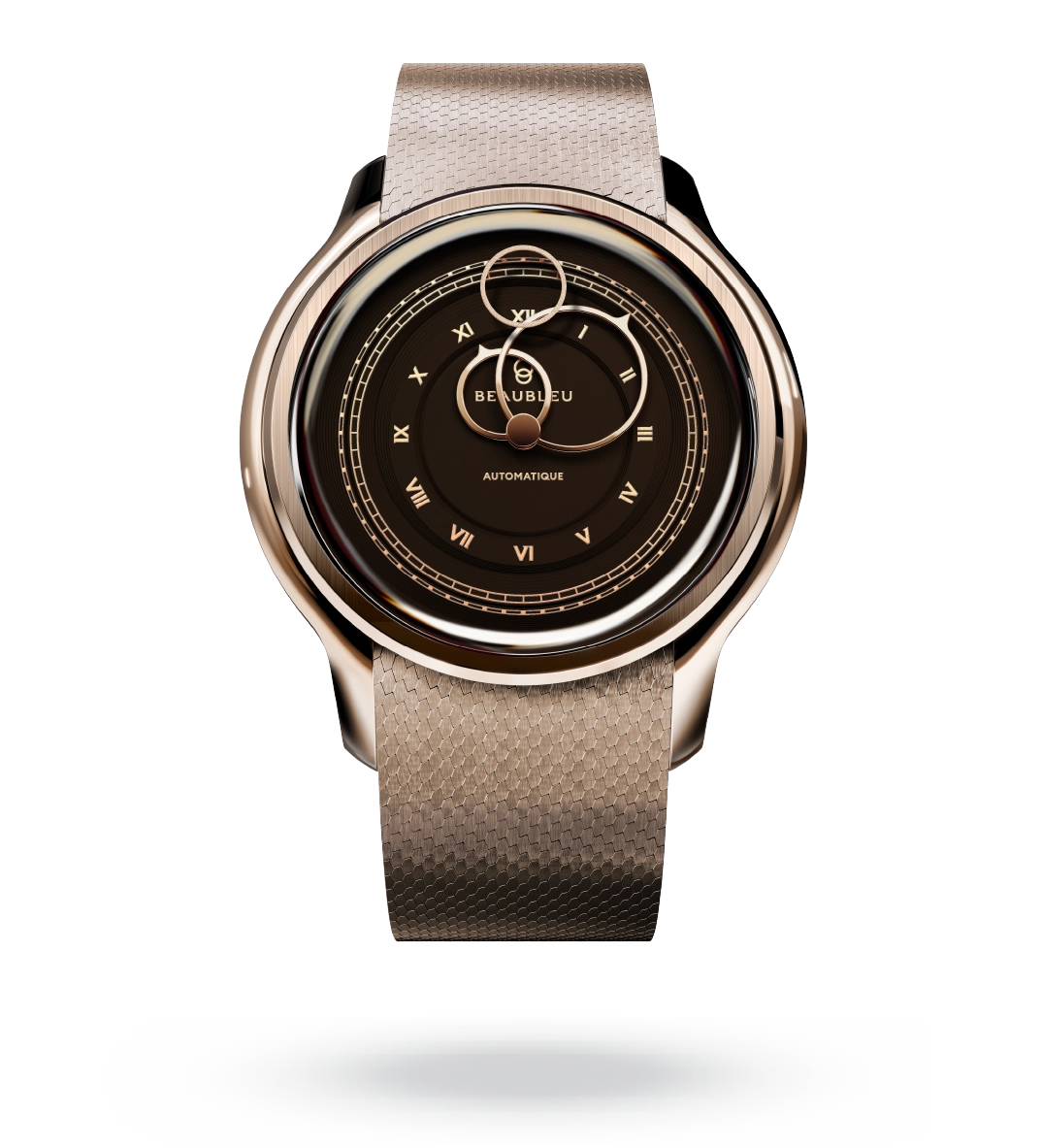 #couleur_Bracelet Acier Or Rose #color_Rose Gold Steel Strap